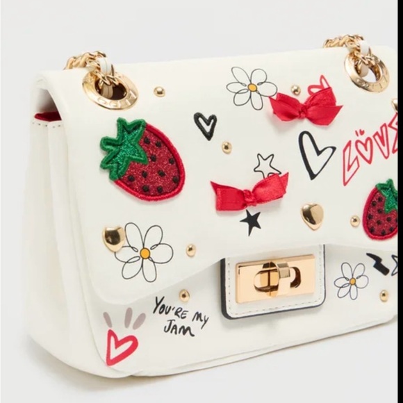 New Lovebag Small Strawberry Patches Crossbody Bag - Picture 5 of 10
